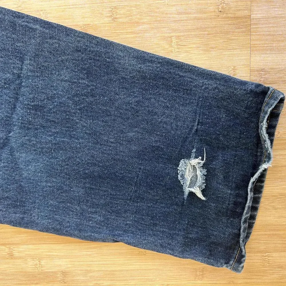 Levi’s Men’s 505 Jeans 44x32 Medium Wash Straight Leg Classic Blue Denim